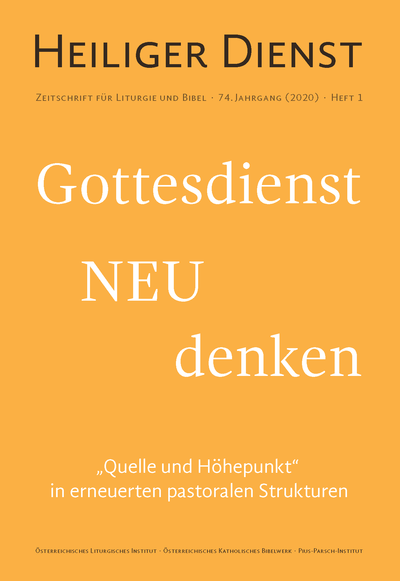 Cover Heiliger Dienst 1/2020 / ÖLI/CF