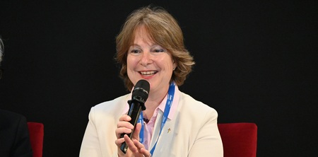 Die designierte evangelische Bischöfin bei einem Panel des Wiener Klima-Gipfels 'From Climate Crisis to Climate Resilience in Europe at Local and Regional Levels' am 28. August 2025